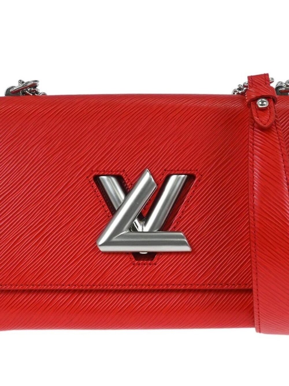 Louis Vuitton Red Epi Twist MM Shoulder Bag M50523 SR4197 135579